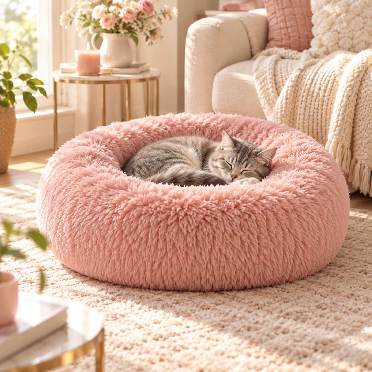 Marvellt™ MoonPetal Round Cuddle Bed