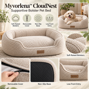 Marvellt™ CloudNest Supportive Bolster Pet Bed