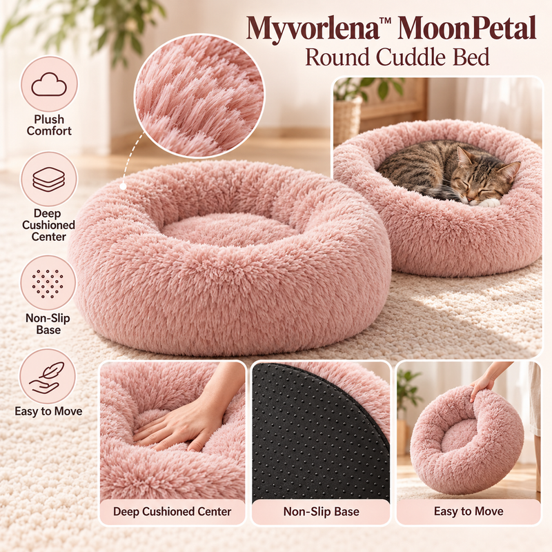 Marvellt™ MoonPetal Round Cuddle Bed