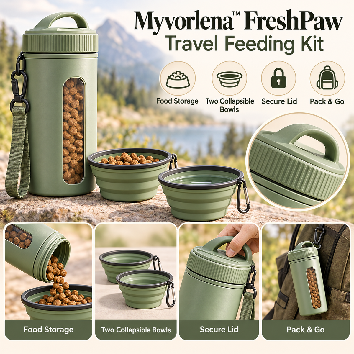Marvellt™ FreshPaw Travel Feeding Kit