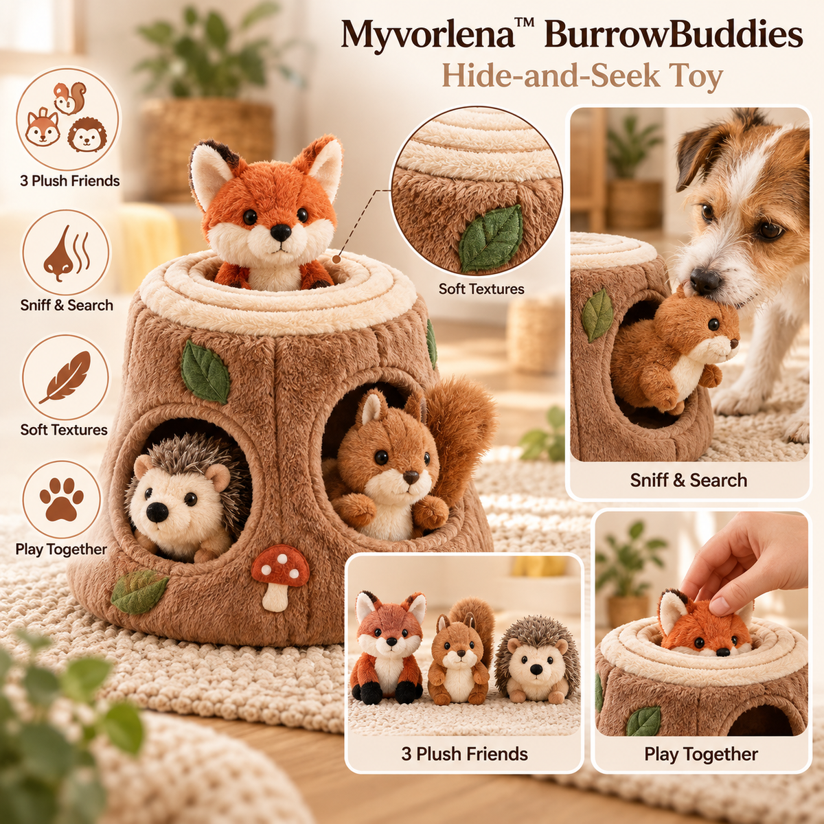 Marvellt™ BurrowBuddies Hide-and-Seek Toy