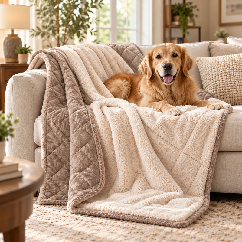 Marvellt™ CozyHarbor Reversible Pet Blanket