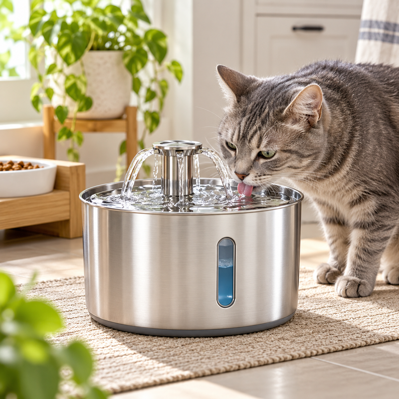 Marvellt™ PureStream Stainless Steel Pet Fountain