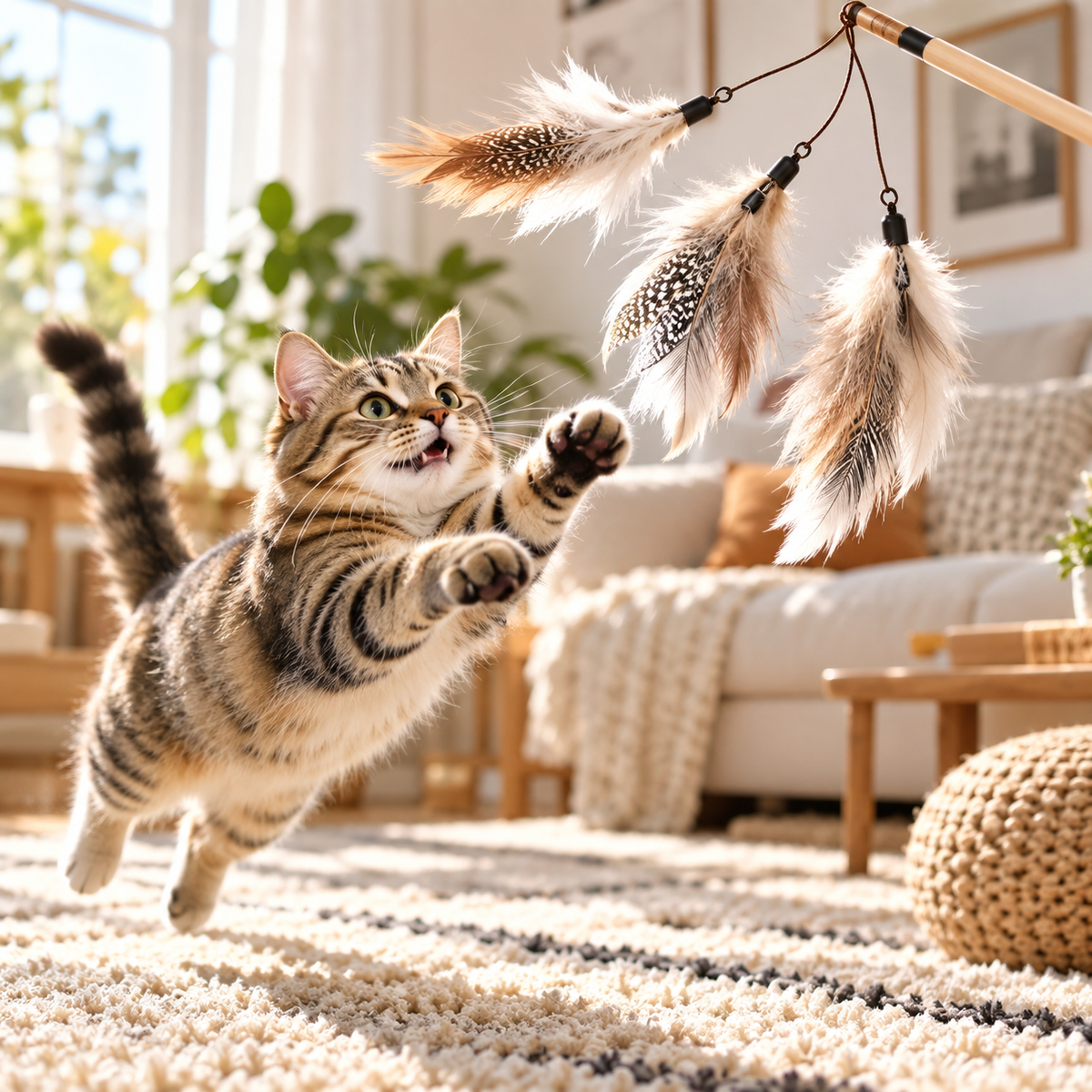 Marvellt™ WhiskerWisp Feather Teaser Set